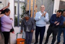 Alcalde Galindo inaugura red hidráulica y drenaje en Tierra Blanca