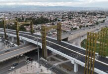Ricardo Gallardo y Juan Manuel Navarro inauguran el puente más grande en la historia de San Luis Potosí